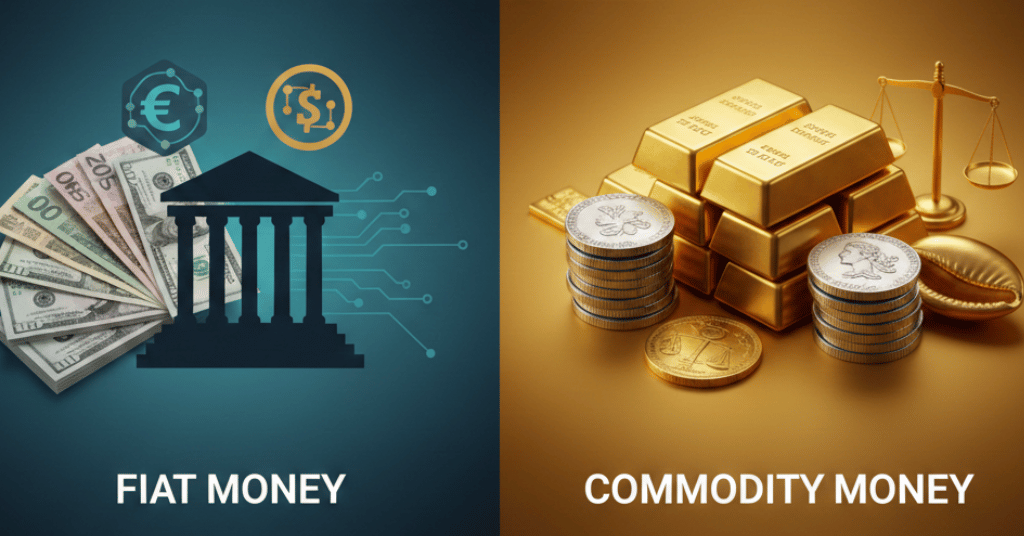 fiat vs commodity money