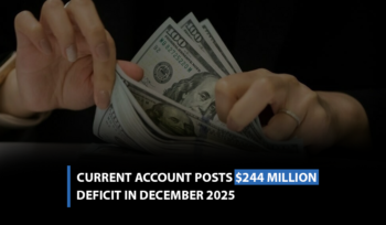 Current Account Posts $244 Million Deficit in December 2025