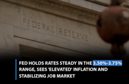 Fed holds rates steady in the 3.50%-3.75% range, sees 'elevated' inflation and stabilizing job market
