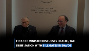 Finance minister discusses health, tax digitisation with Bill Gates in Davos