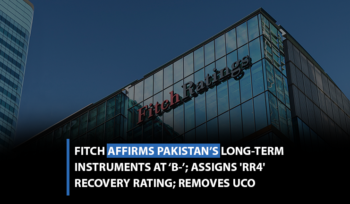 Fitch Affirms Pakistan's Long-Term Instruments at 'B-'; Assigns 'RR4' Recovery Rating; Removes UCO