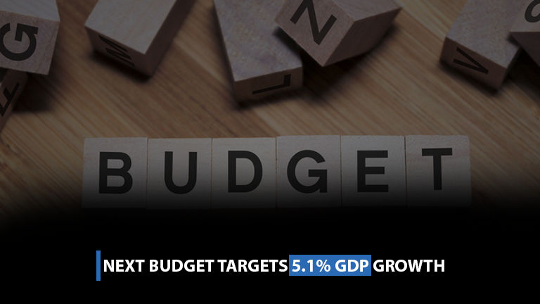 Next budget targets 5.1% GDP growth