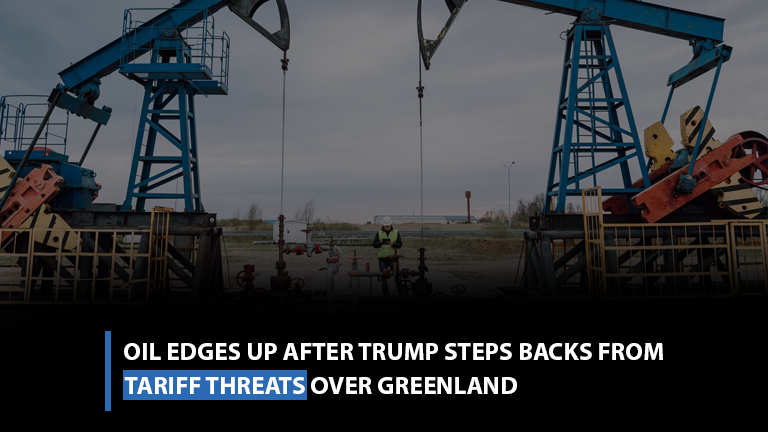 Oil edges up after Trump steps backs from tariff threats over Greenland