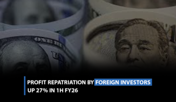 Profit repatriation by foreign investors up 27% in 1H FY26