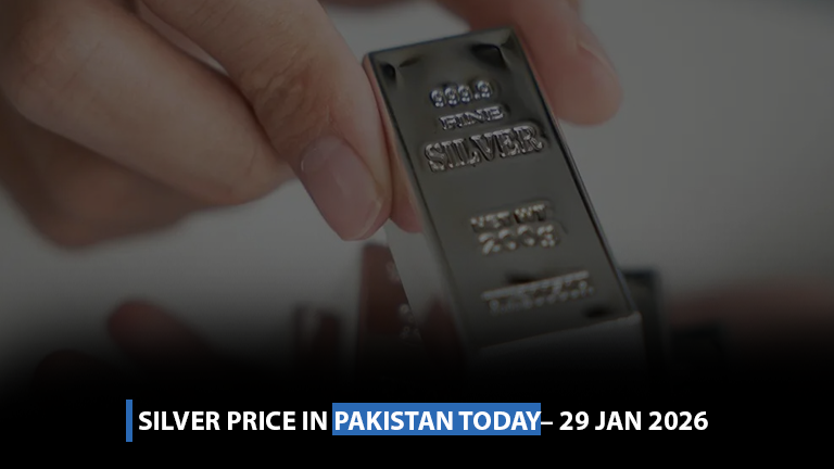 Silver Price Today Pakistan Rs.11349/Tola