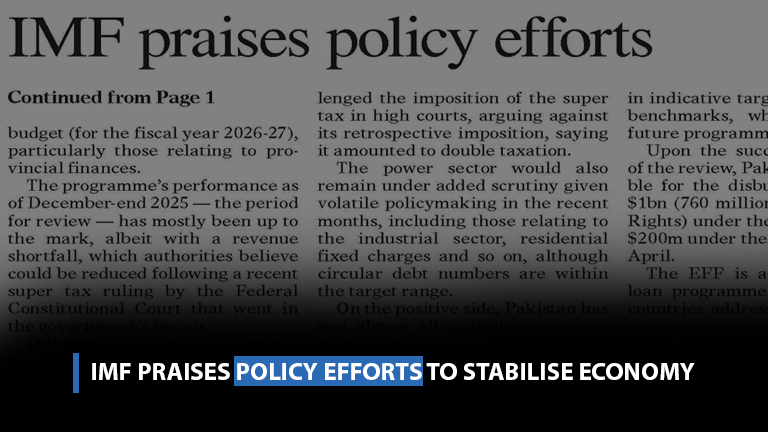 IMF praises policy efforts to stabilise economy