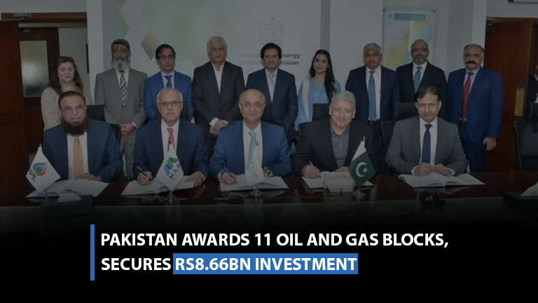 Pakistan awards 11 oil and gas blocks, secures Rs8.66bn investment
