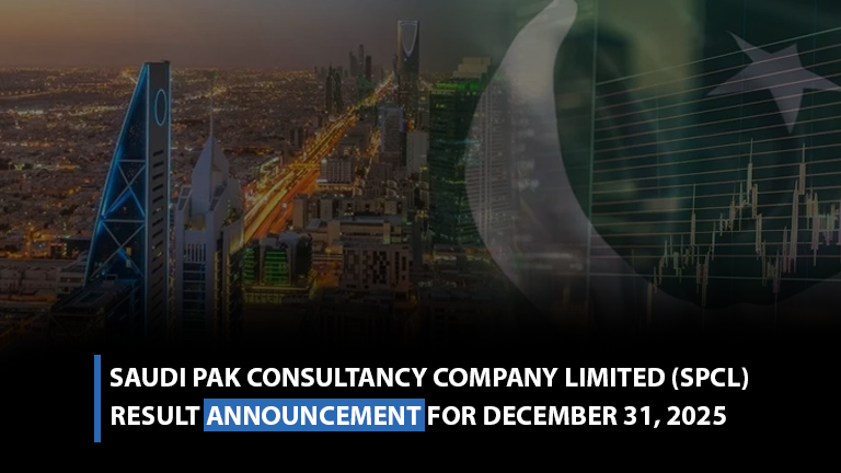 Saudi Pak Consultancy Company Limited (SPCL) result announcement for December 31, 2025