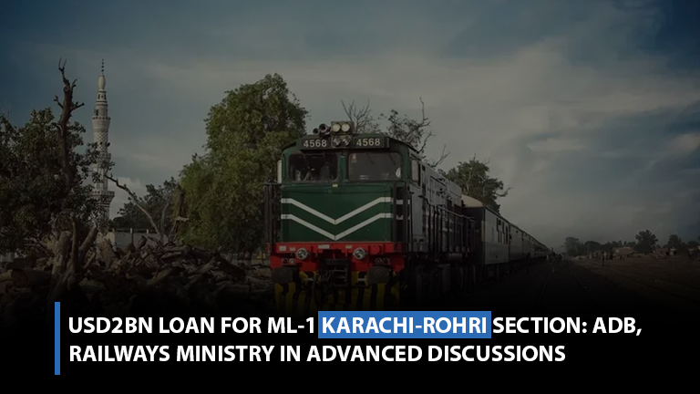 USD2bn loan for ML-1 Karachi-Rohri section- ADB, Railways Ministry in advanced discussions