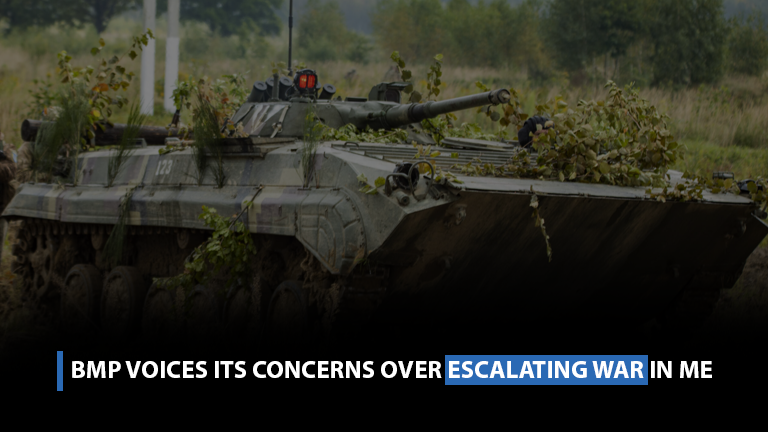 BMP voices its concerns over escalating war in ME