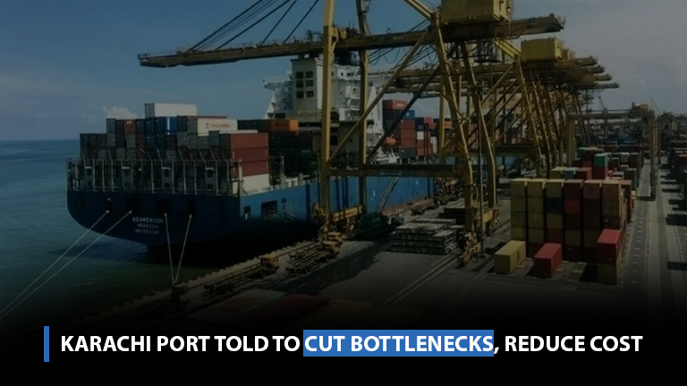 Karachi Port told to cut bottlenecks, reduce cost