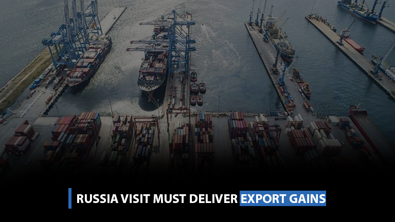 Russia visit must deliver export gains