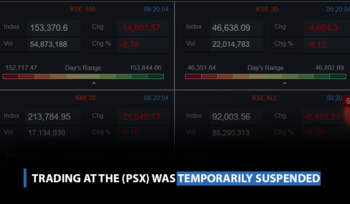 Trading at the (PSX) was temporarily suspended.