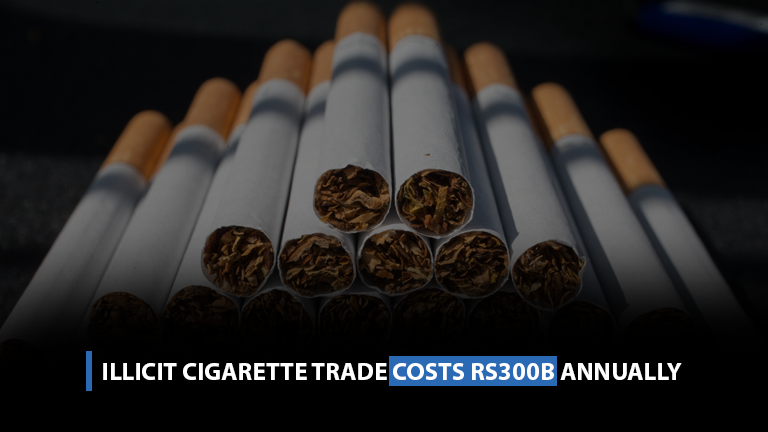 Illicit cigarette trade costs Rs300b annually