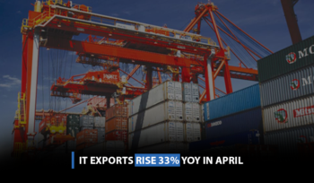 IT exports rise 33% YoY in April