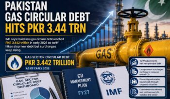 Pakistan Gas Circular Debt Hits PKR 3.44 Trn