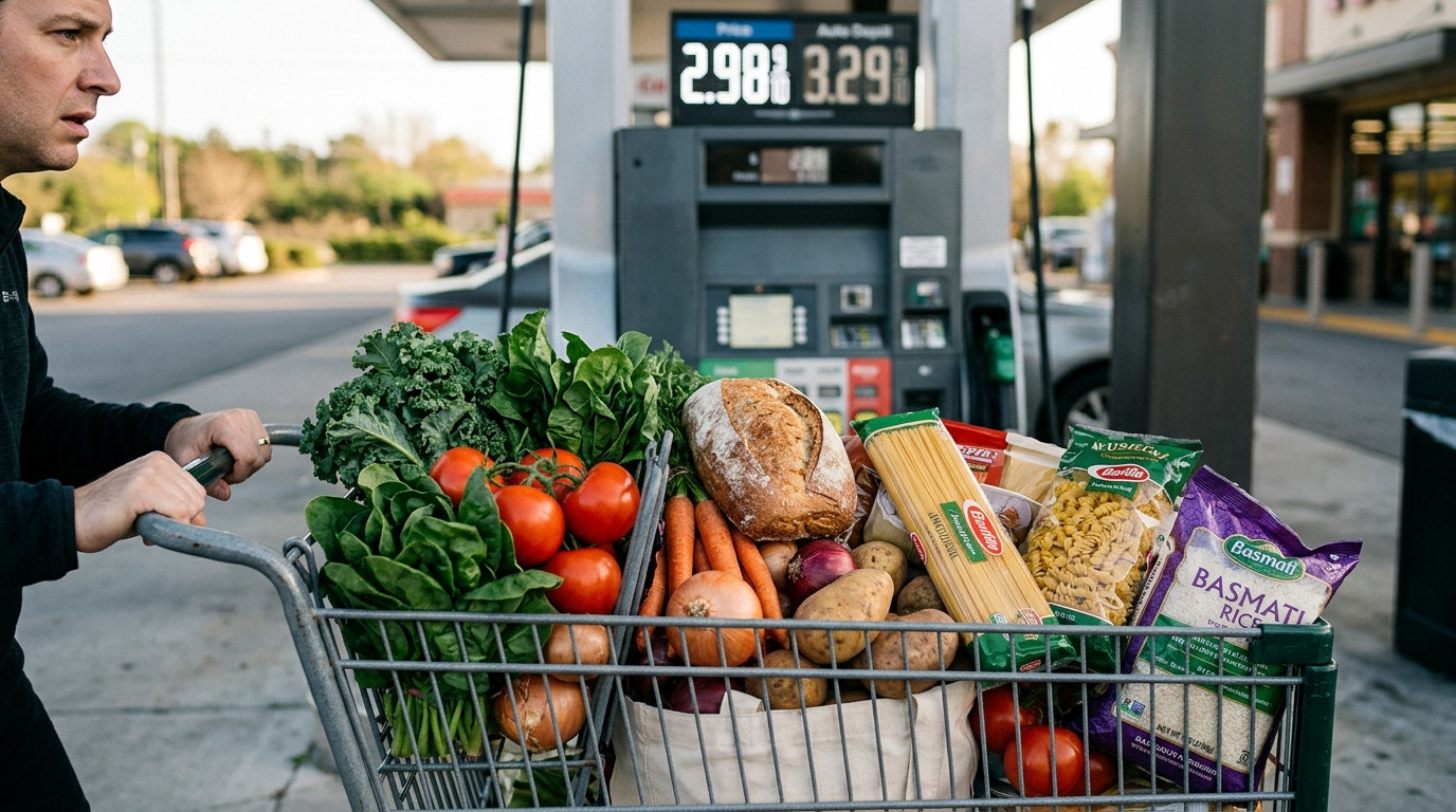 Food Bills Climb Even as Fuel Prices Fall