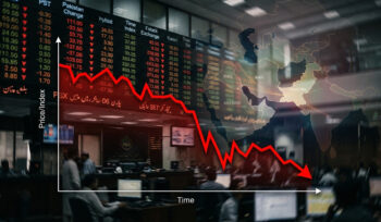 Stocks tumble at PSX, KSE-100 down 6,400 points amid US-Iran tensions