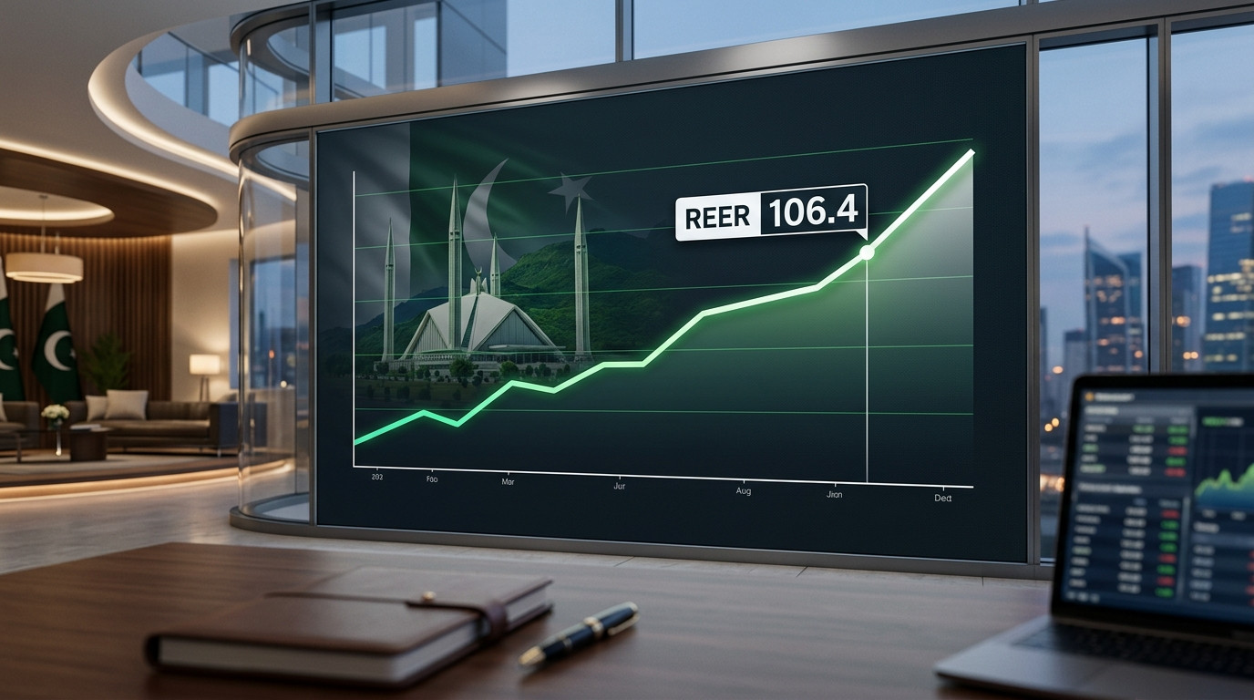 Pakistan's REER Rises to 106.4 in June