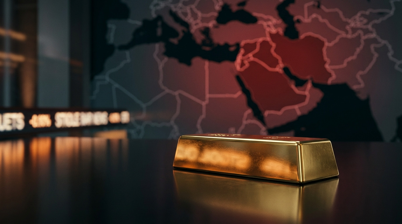 Gold Reaches Two-Week Peak as Fed Outlook and Middle East Tensions Support Demand