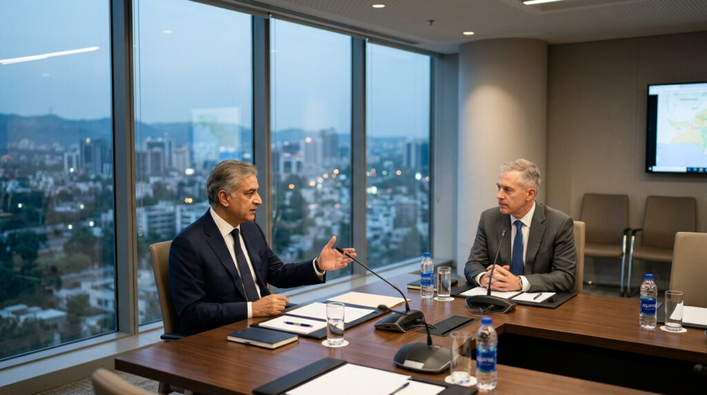 Aurangzeb Reviews Pakistan's Macroeconomic Performance with IMF Officials