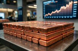 Copper firms on weaker dollar, heads for monthly gain