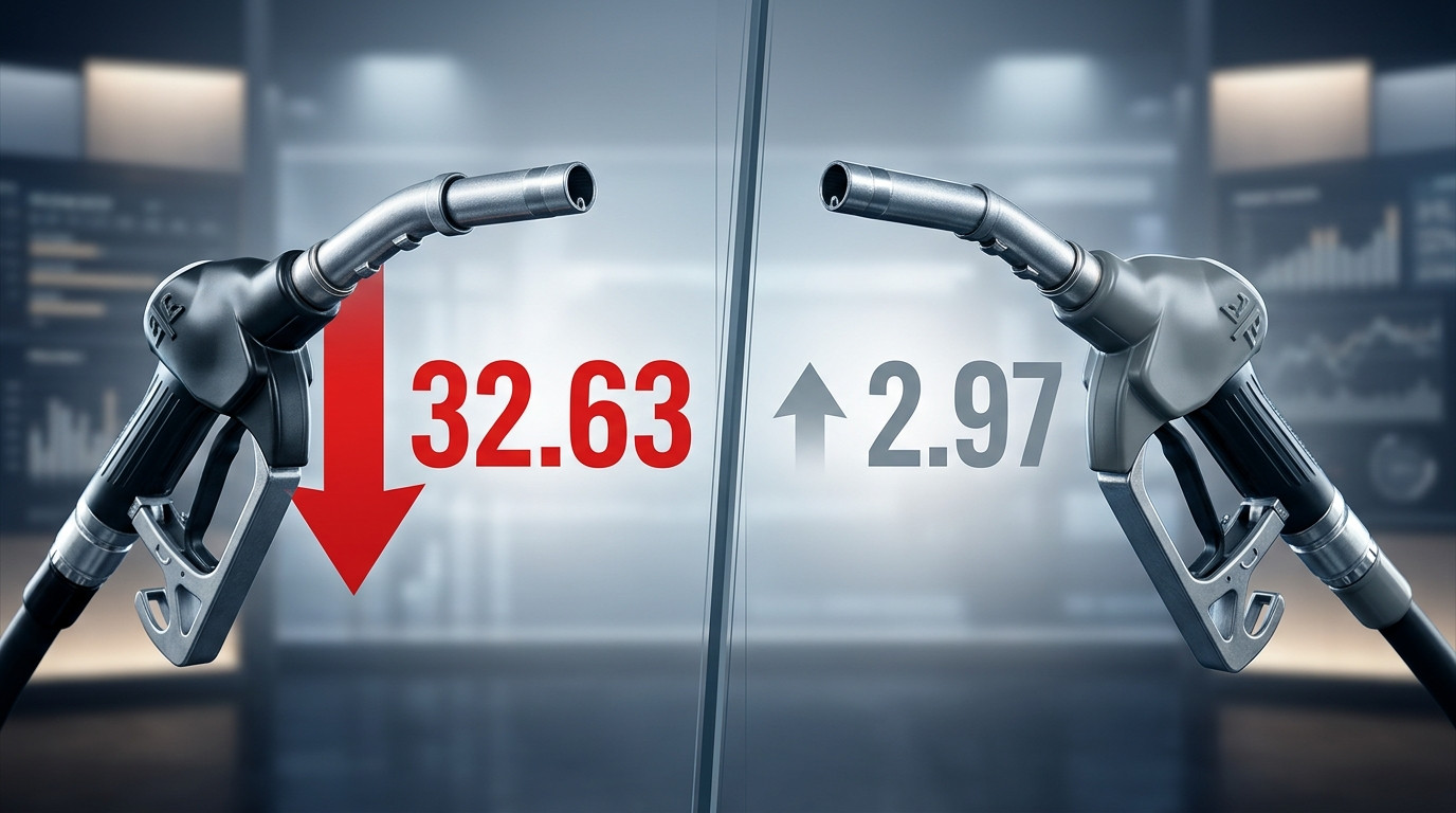 Diesel Price Slashed by Rs32.63, Petrol Rises Rs2.97 per Litre